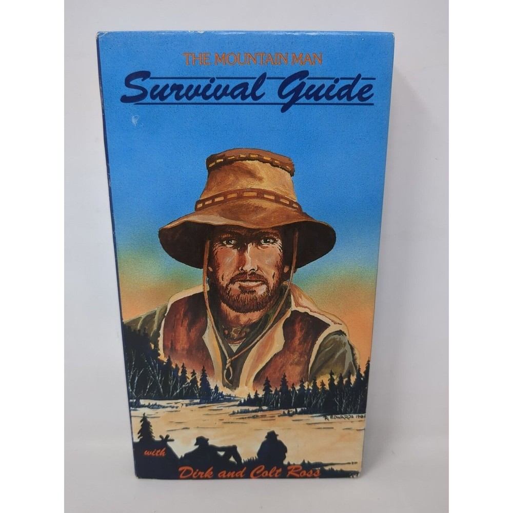 The Mountain Man Survival Guide VHS 1988 Dirk And Colt Ross Nature WIlderness